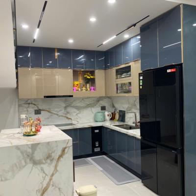Tủ bếp inox cánh kính tại Điện Bàn - Quảng Nam